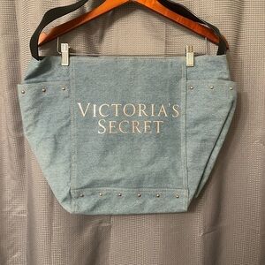 Victoria's Secret Denim Blue Tote